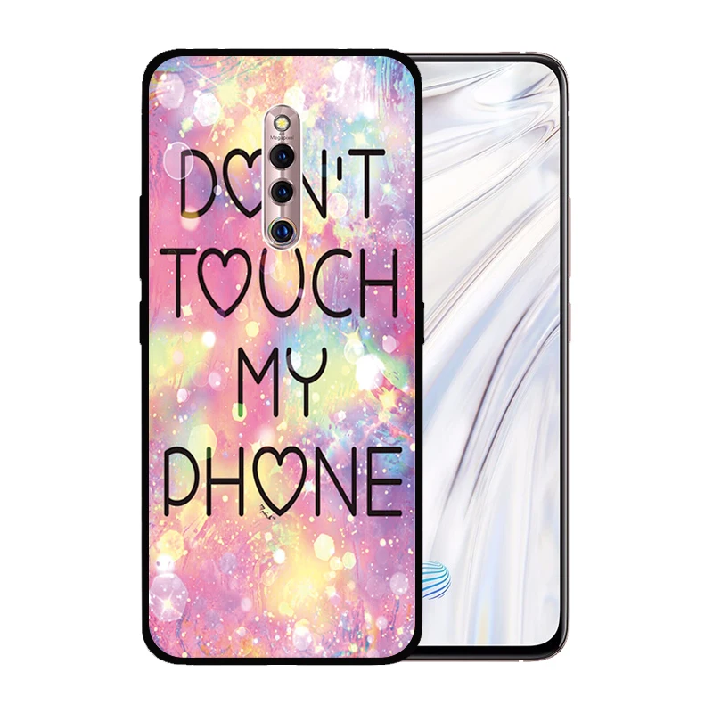 Мягкий силиконовый черный чехол для VIVO X27 Pro X23 X21 X20 X7 X9S Plus Прочный телефона |
