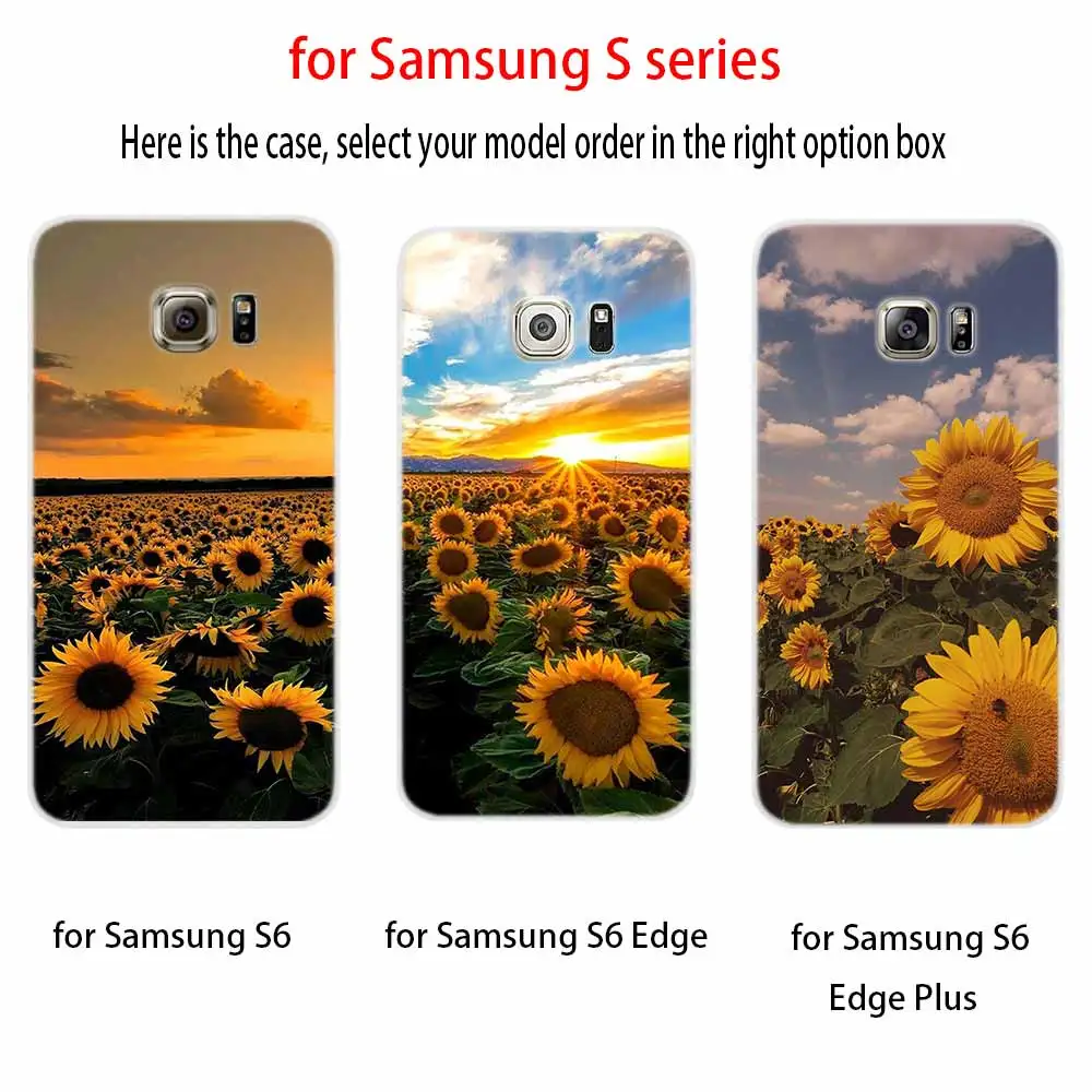 Чехол с летним подсолнухом для Samsung Galaxy S7 Edge S8 S9 S10 S11 S20 S21 Plus Lite E Ultra | Мобильные