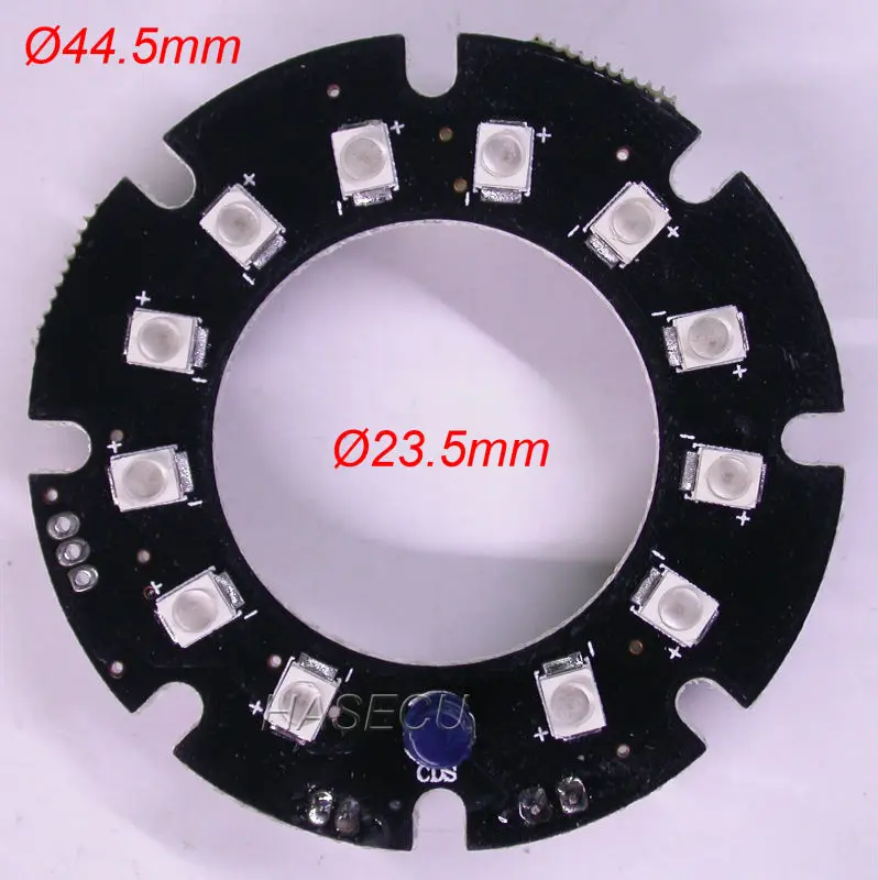 Чистая инфракрасная 12x светодиодный светодиодная плата для камер