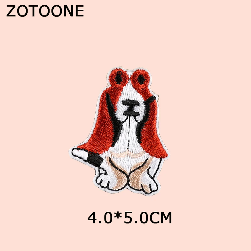 Патчи для одежды ZOTOONE с рисунками животных из мультфильмов наклейки милыми