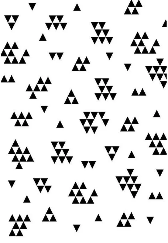 Черный треугольный баннер белые настенные фоны виниловая ткань Высокое качество