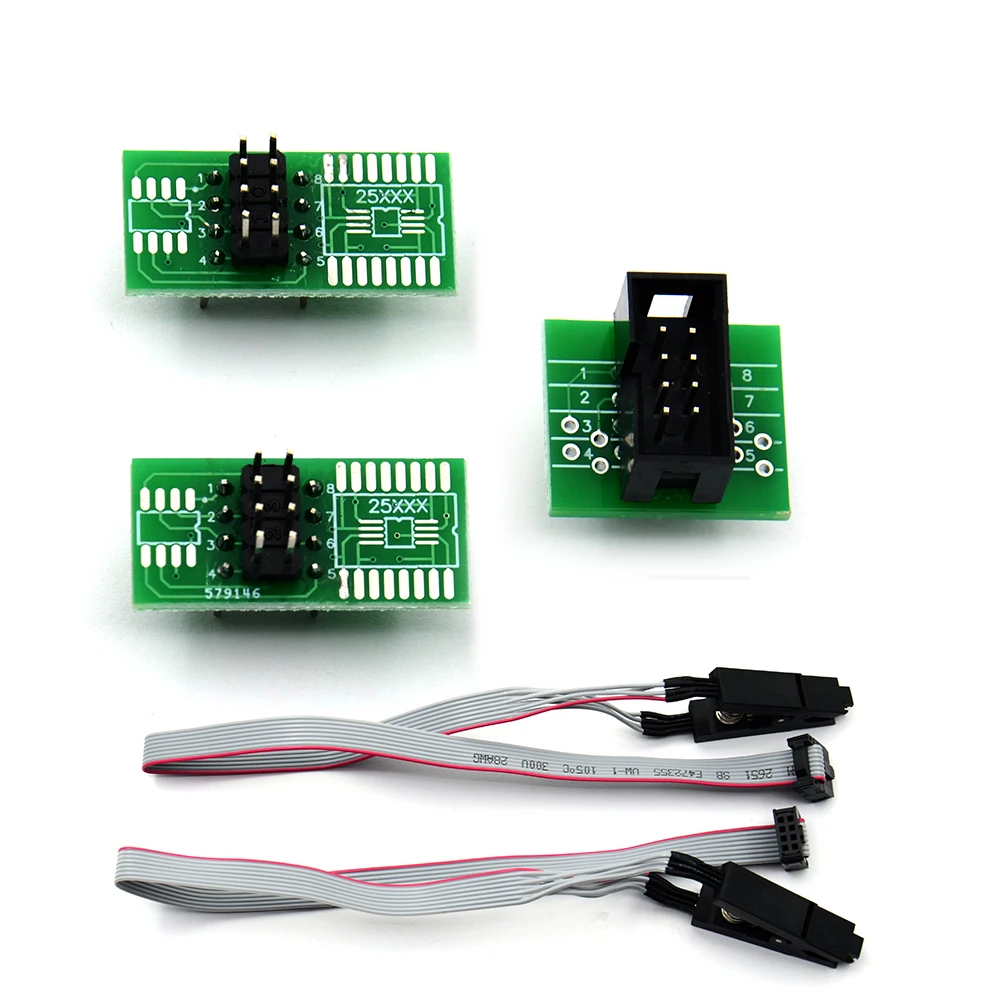Новейший зажим SOIC8 SOP8 для встроенного программирования EEPROM 93CXX / 25CXX 24CXX + 2 адаптера
