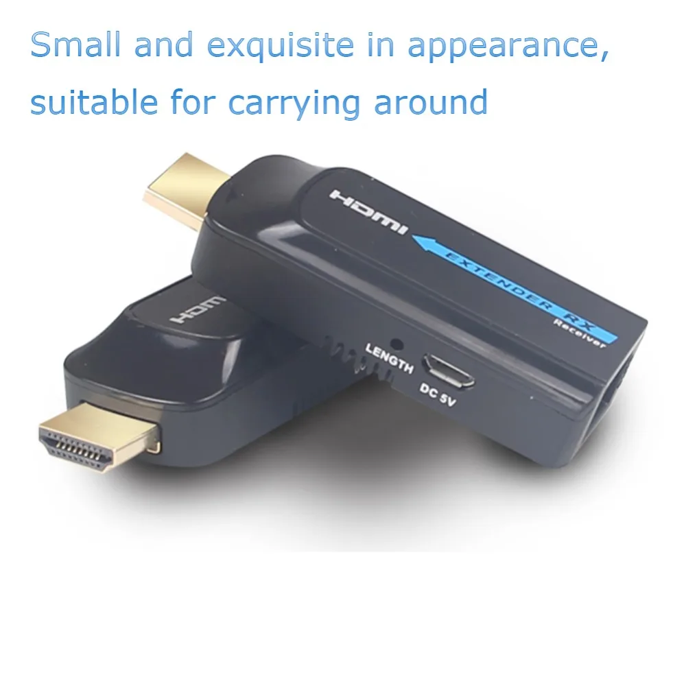 LKV372S мини HDMI удлинитель 50 м нет необходимости HDMI кабели 1080P HDMI удлинитель передает через один CAT6 до 164ft HDCP