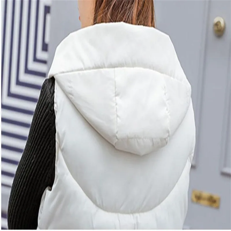 Новый Модный осенне зимний женский жилет 2018 средней длины Теплый без рукавов