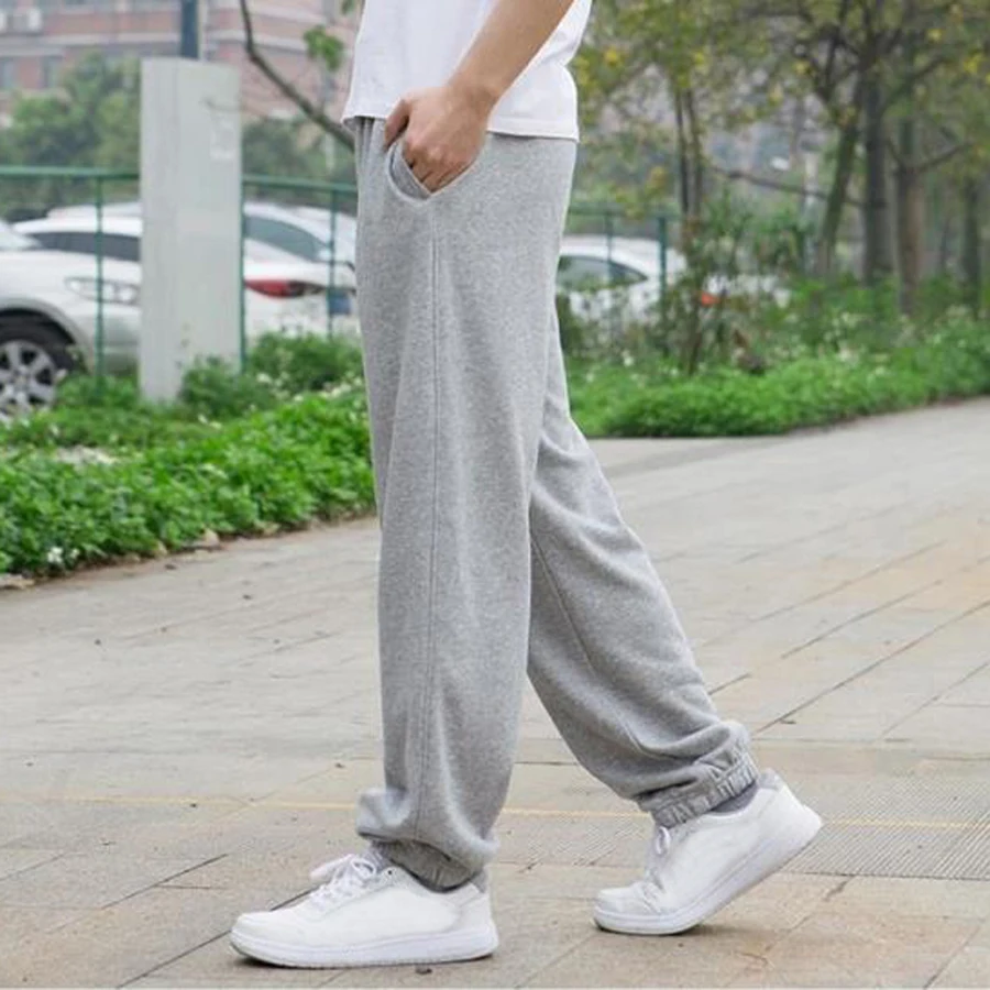 Мужские повседневные свободные брюки большие размеры 5XL 6XL 7XL|men casual pants|sweatpants mencotton