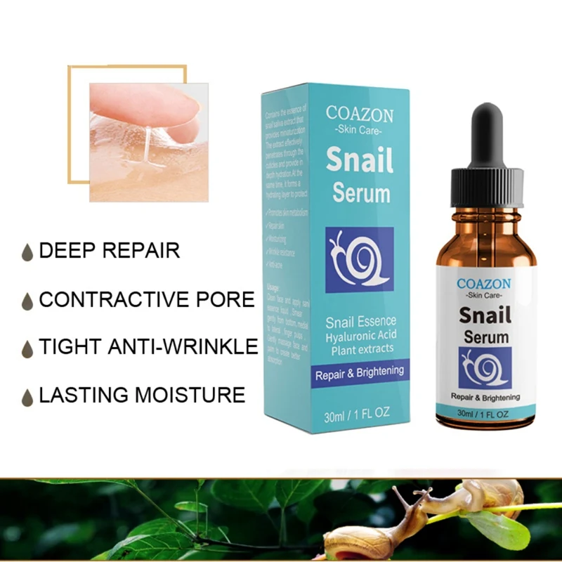 30 мл эфирные масла улитки Гиалуроновая кислота Сыворотка увлажняющая