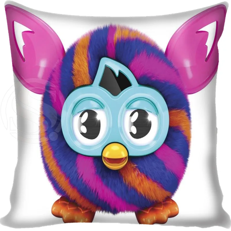 Сливовый Заказной чехол для подушки с рисунком из мультфильма Furby квадратный чехол для подушки на молнии с двух сторон 35x35 см 40x40 см 45x45 см 60x60 см под заказ Ваш образ - Цвет: Сливовый