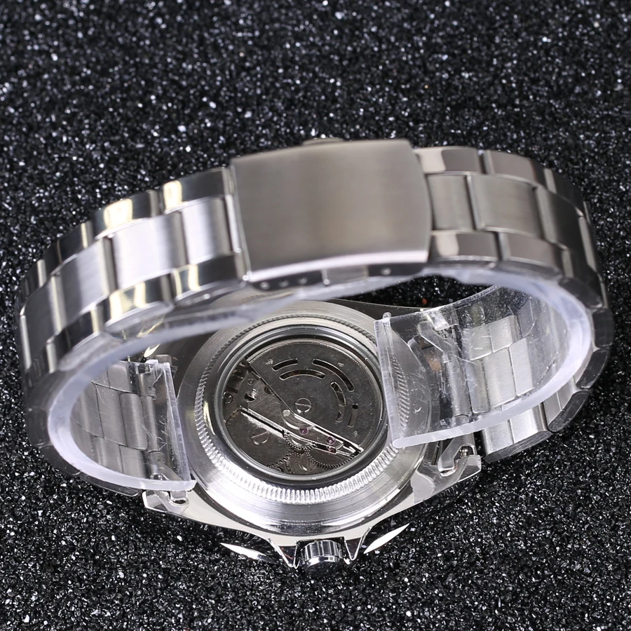 Часы наручные WINNER Мужские механические люксовые Брендовые повседневные деловые