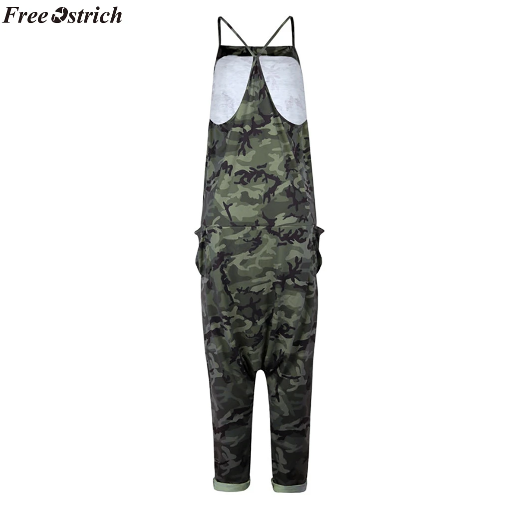 Женские модные камуфляжные Длинные Комбинезоны FREE OSTRICH женские пляжные