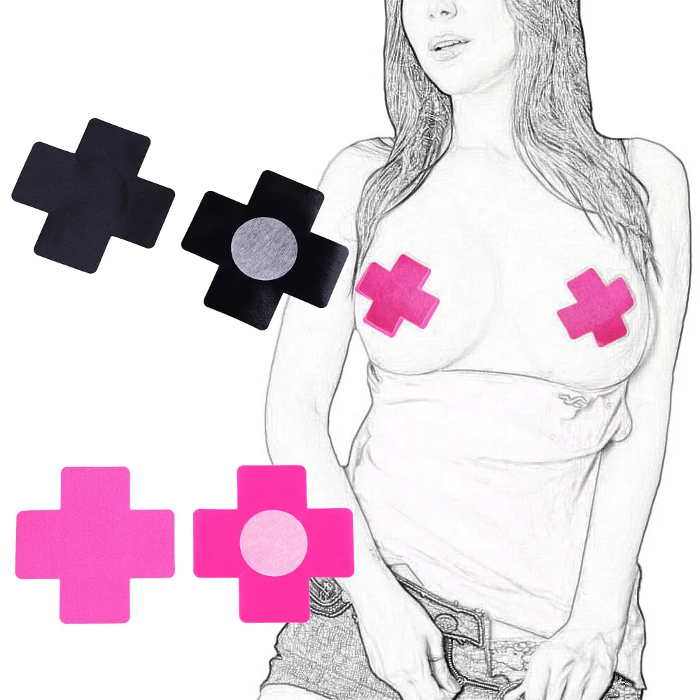 

5 Pairs Sexy Nipple Covers Stickers Reusable Breast Lift Thin Pasties Cross Lingerie for Women Nipple Covers Pad Accessories