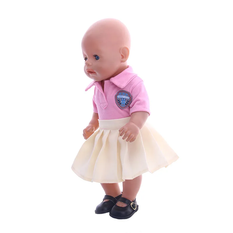 Luckdoll новая школьная форма костюм подходит для 18-дюймовые и 43 см для ухода за ребенком для мам американских кукол-это лучший подарок для детей