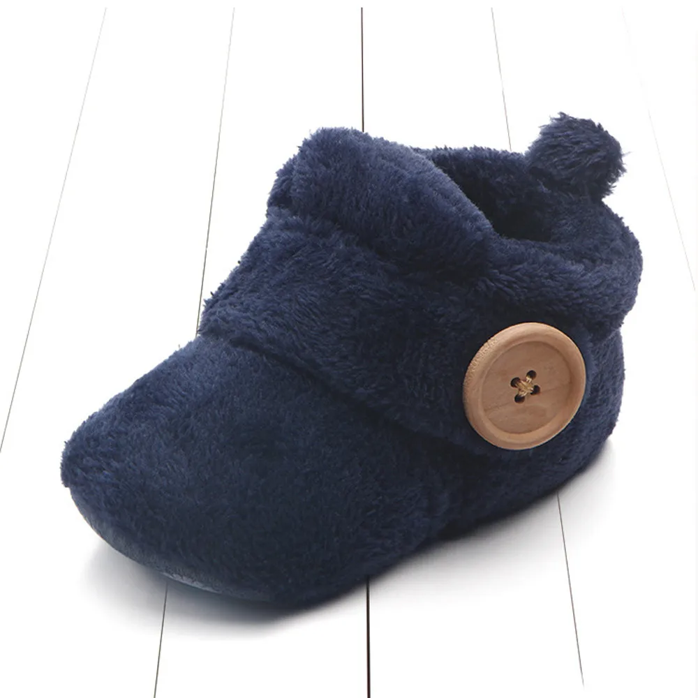 SAGACE Winter Lovely Toddler First Walkers Baby Shoes Round Toe Flats Soft Slippers Warmm Daily Use high quality 20190322 |