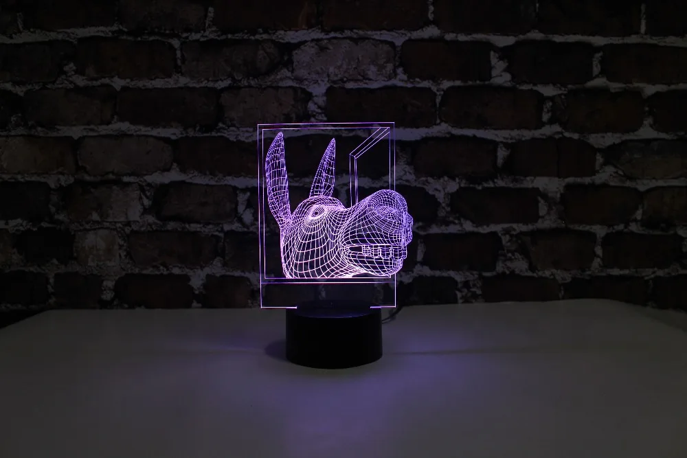 

Free Shipping, YJM-2865,Donkey With Frame, 3D LED Decorated Colorful Nightlights, Table or Bed Lamp with Touch Control