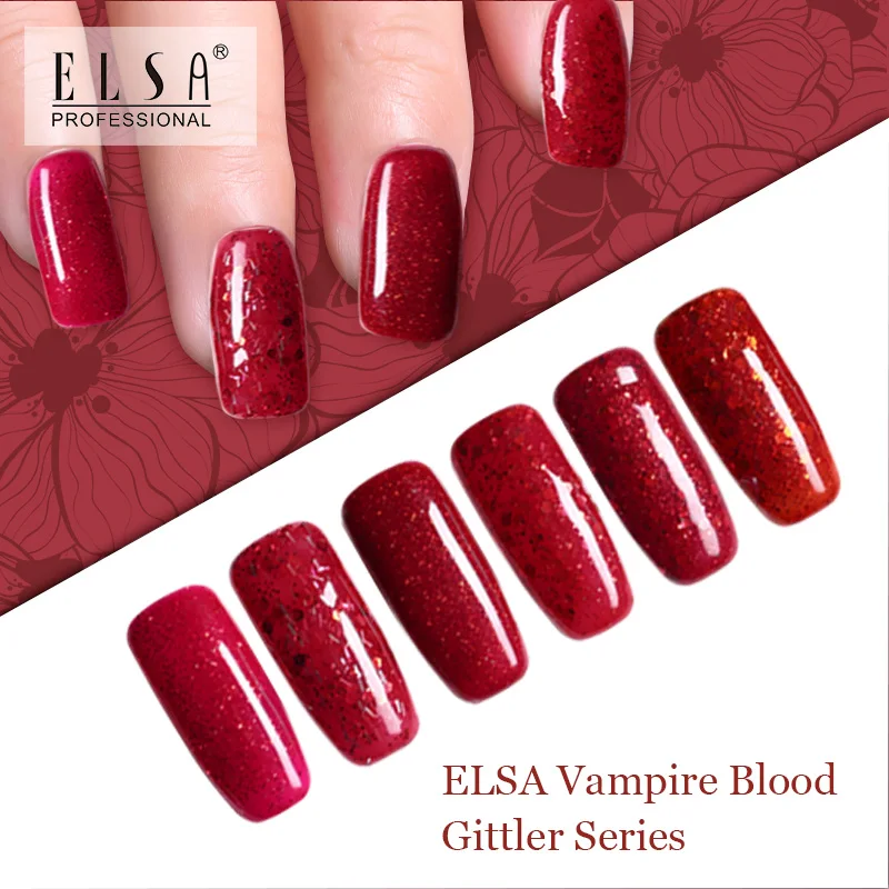 ELSA 12 мл гель лак набор для маникюра постоянные ногти блестящее арт искусство