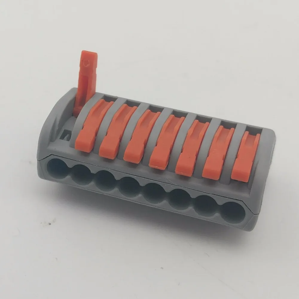 10 шт. 8 контактный компактный клеммный блок с рычагом|terminal blocks wire connector|block terminal