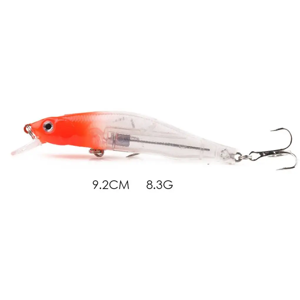 

elenxs 9cm/8.3g Outdoor Artificial Lake River Fishing Bait Life-like Fake Fish Shape One Sharp Hook Lure