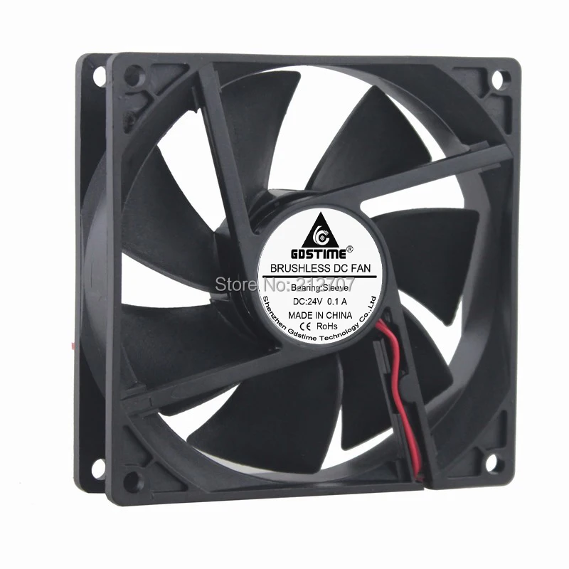 1 шт. Gdstime DC 24 В 2Pin 9 см 92 мм 9225 92x92x25 вентилятор охлаждения процессора|cpu cooling fan|cooling