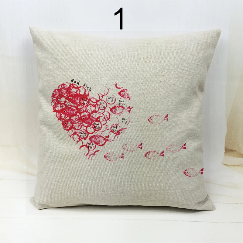 Льняная наволочка с абстрактными геометрическими Голубыми Стразами в полоску