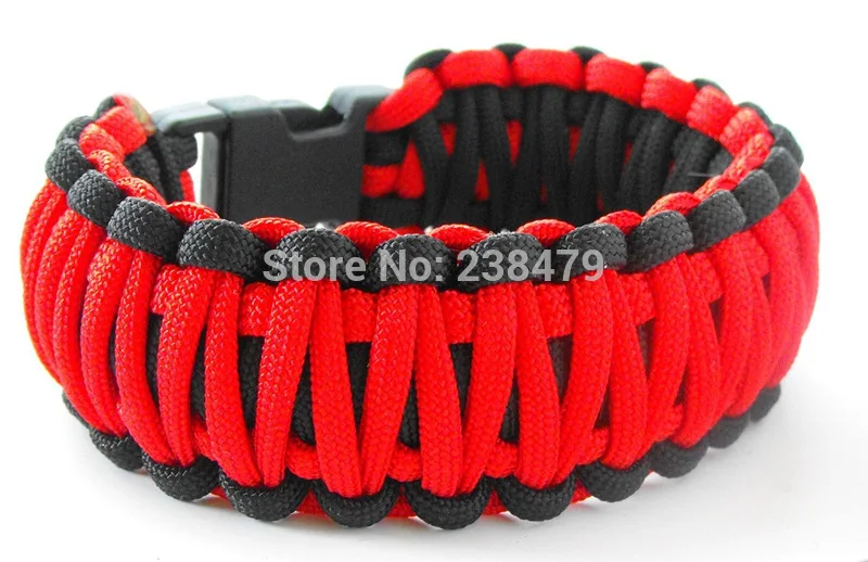 King Paracord браслет выживания (550 фунтов протестированный шнур) 6 размеров запястья 12