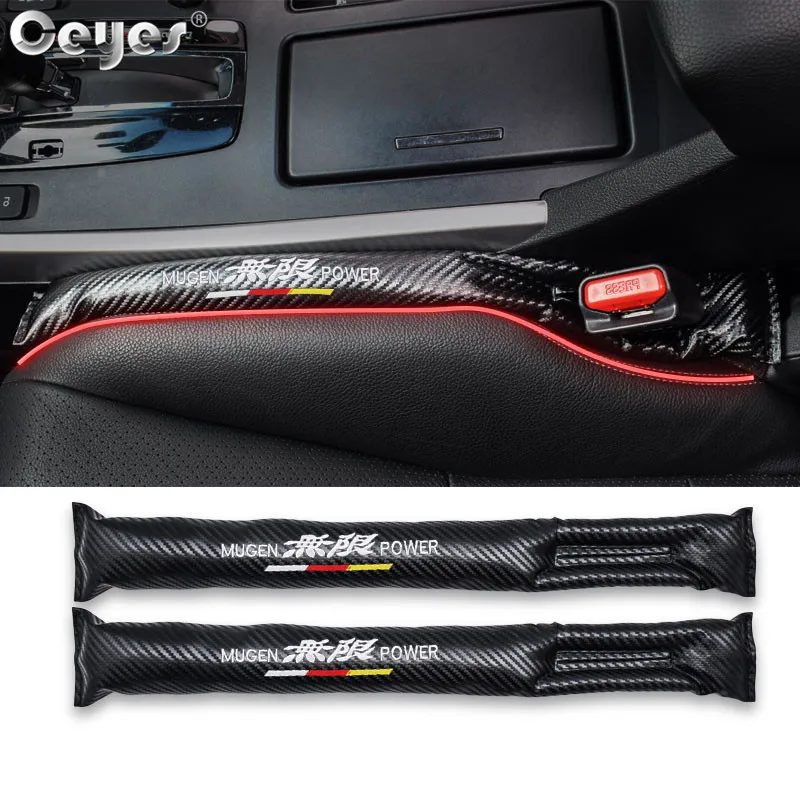 

Ceyes Car Styling Interior Accessories Seat Pad Gaps Fillers Leakproof Strip Sticker For Honda Mugen Power Accord Civic CR-Z CRX