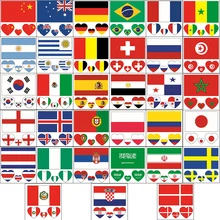 2018 10 шт. флаг страны татуировки Стикеры тела лица бразилия англии