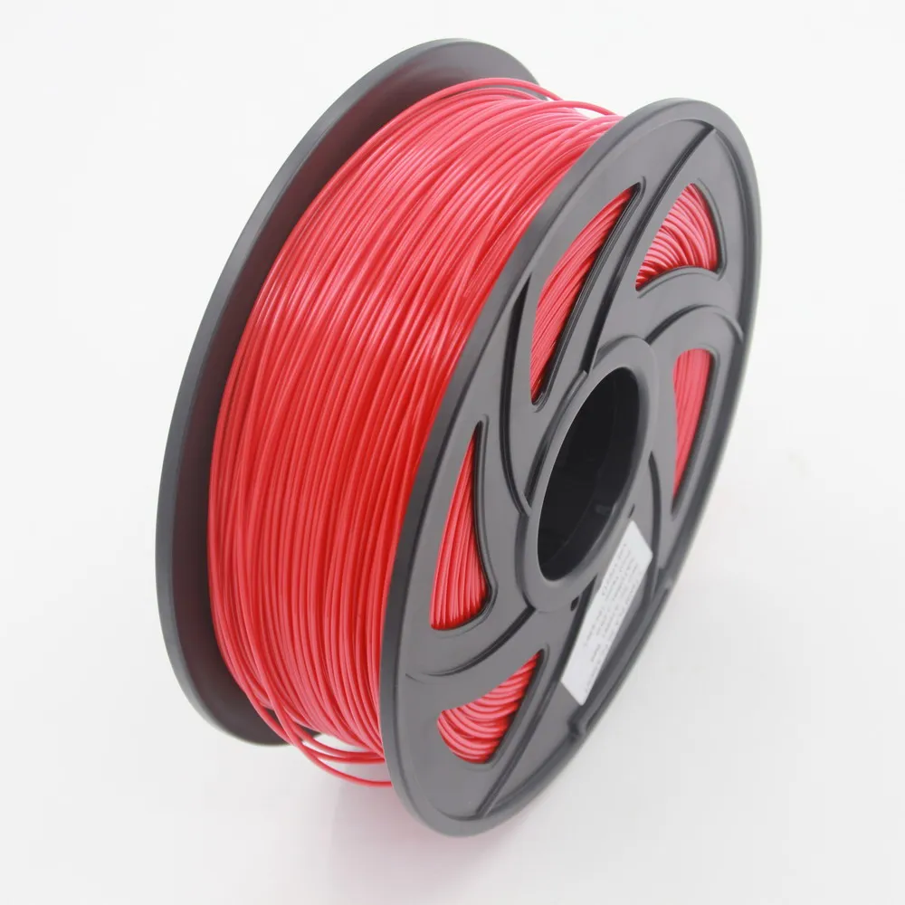 Red 3d принтер 1 кг 1,75 мм PLA нити печатные материалы красочные для 3d принтер Экструдер ручка Радуга пластиковые аксессуары красный серый - Цвет: Red