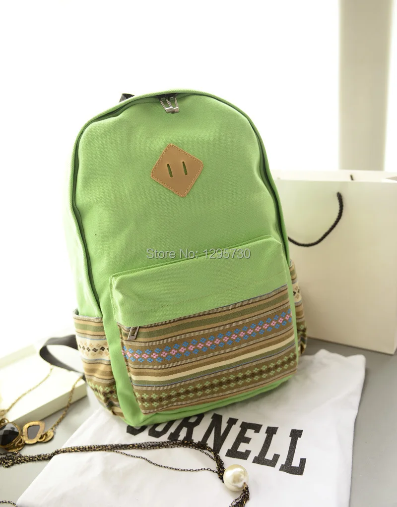 Factory direct high-grade canvas summer new fashion casual female national air bag backpack student book | Багаж и сумки