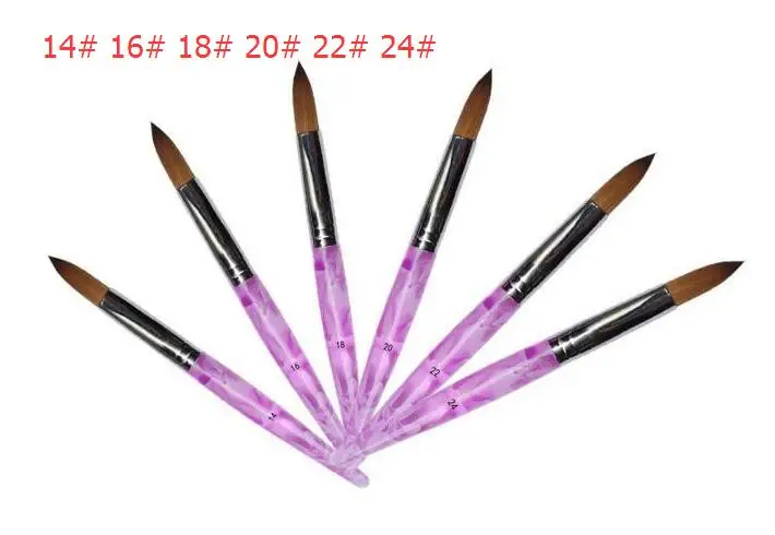 Кисти для ногтей Инструменты Pincel De Unha Pinceis Para Caneta Kolinsky Pinceau Pen Pennelli Penseel Acrilico