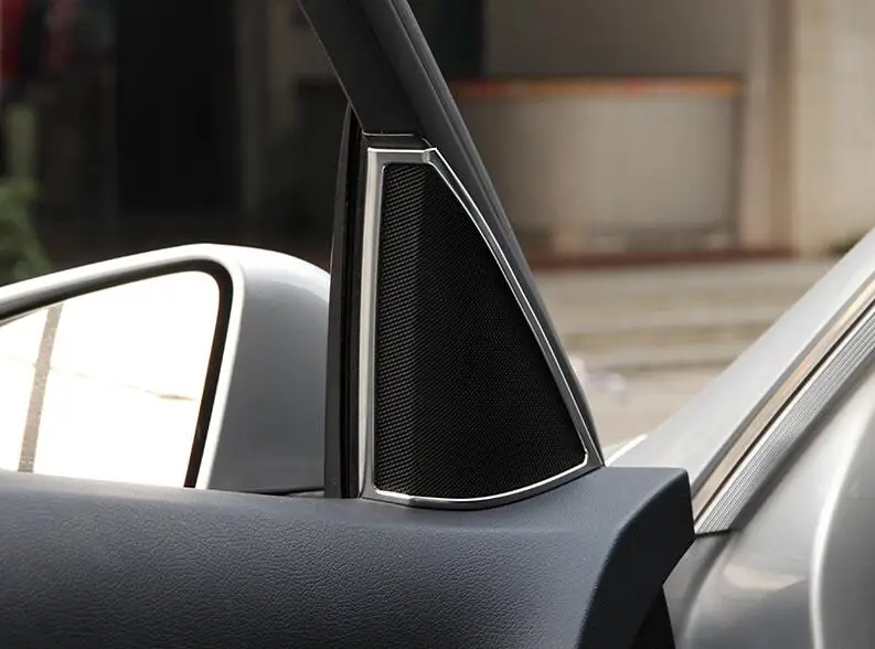 Chrome межкомнатных дверей Динамик Накладка для Mercedes Benz C Class W204 C180 C200 C260 2008 2014