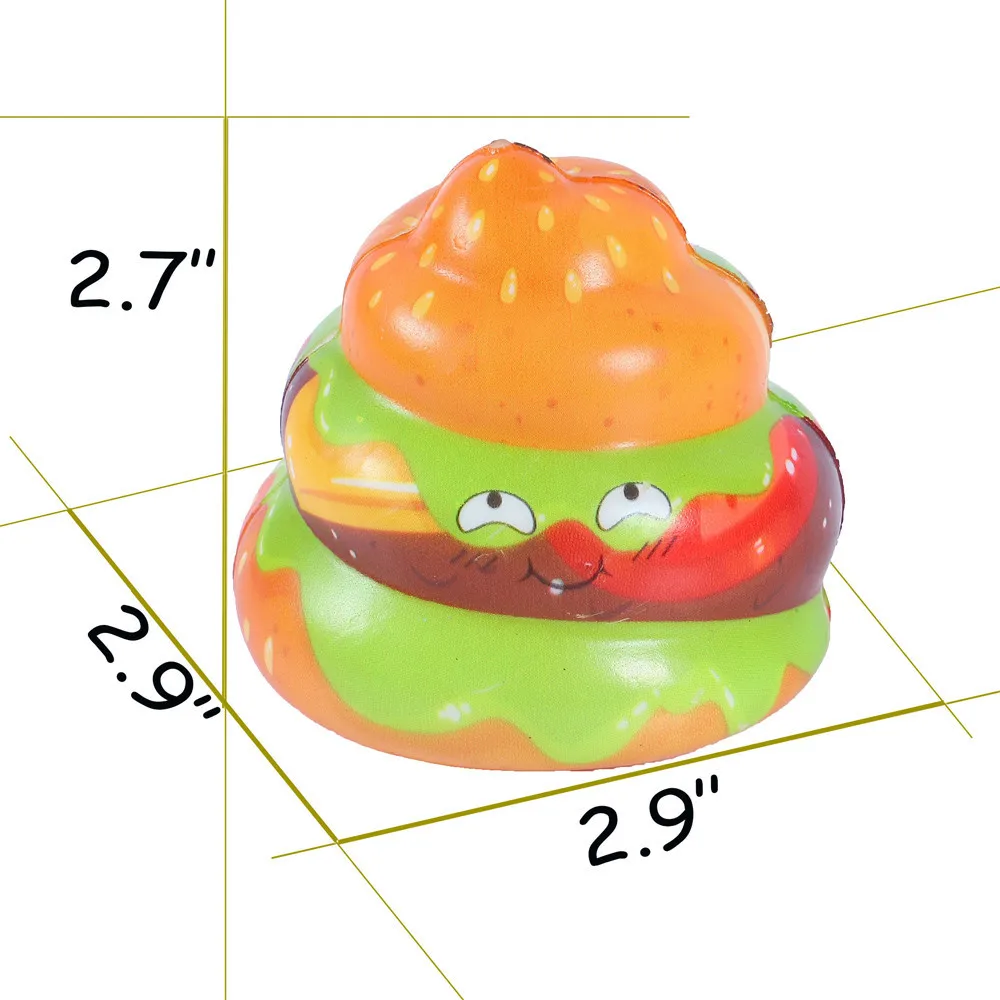 Игрушечные какашки для торта Kawaii крем торт Poo медленно поднимающийся крем Ароматические игрушки для снятия стресса для детей