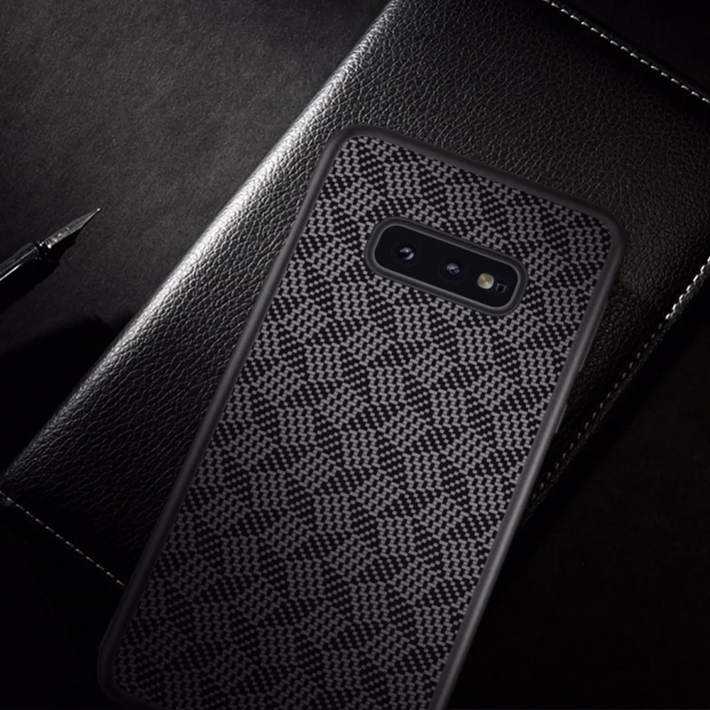 Чехол для samsung Galaxy S10e NILLKIN клетчатый чехол из синтетического волокна для телефона бампер чехол для samsung Galaxy S10e с розничной упаковкой