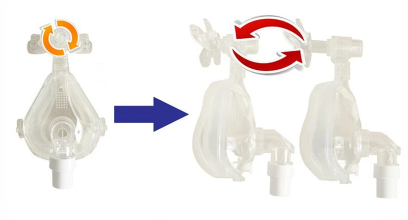 Cpap маски cpap носовая маска апноэ сна рот и носовая маска с головным убором для cpap машин для апноэ сна диаметр трубы 22 мм