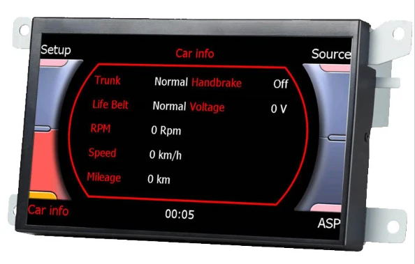 Для Audi A4 Автомобильная навигационная система GPS аудио плеер Видео с bluetooth