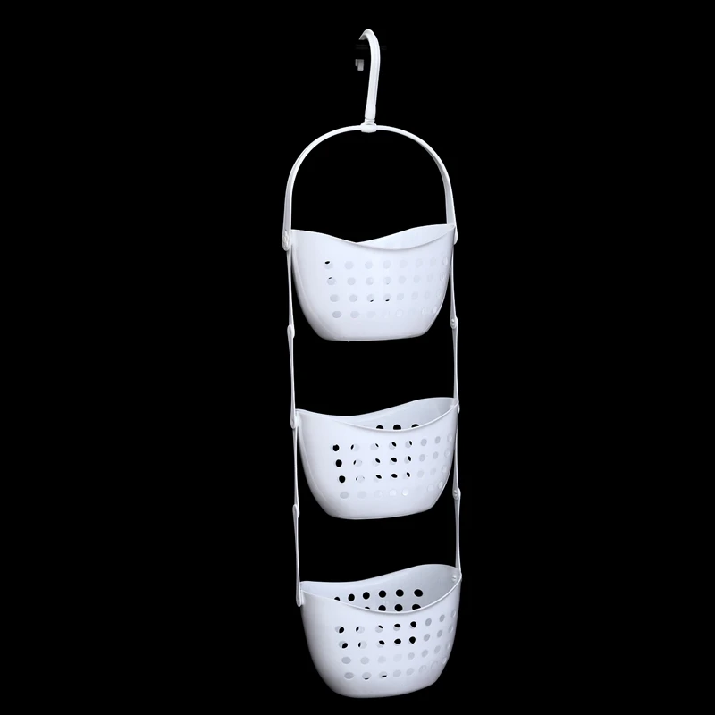 3 уровневая пластиковая корзина для душа подвесная полка опрятно убранные полки