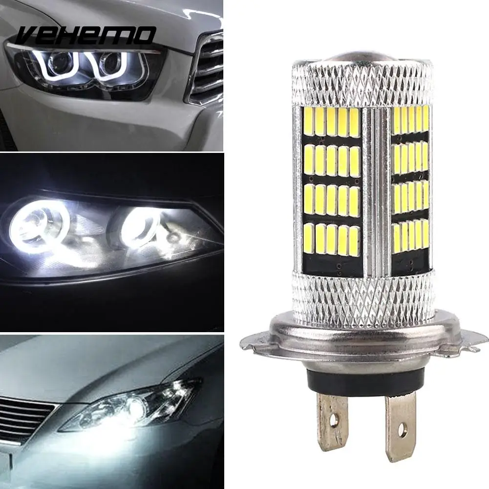 Vehemo 4014 92SMD H7 Противотуманные фары дальнего света светодиодный лампы передних фар