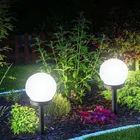 Светодиодная Водонепроницаемая уличная лампа на солнечной батарее, 33 см, декоративные шариковые светильники для сада, улицы, газона, двора, ландшафта