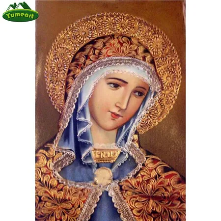 5904475 YUMEART Diy алмазная живопись религия икона святого Николая рукоделие Алмазная мозаика, поделка вышивка крестиком священный Декор - Цвет: 5904475