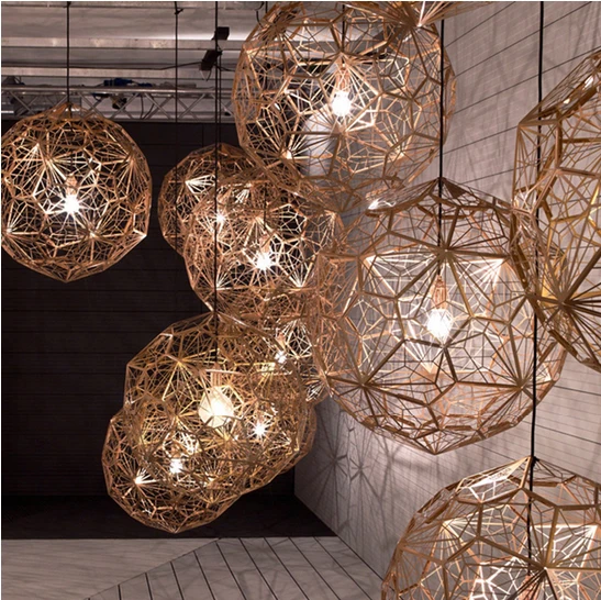 Современные круглые металлические шары подвесные светильники для дома столовой
