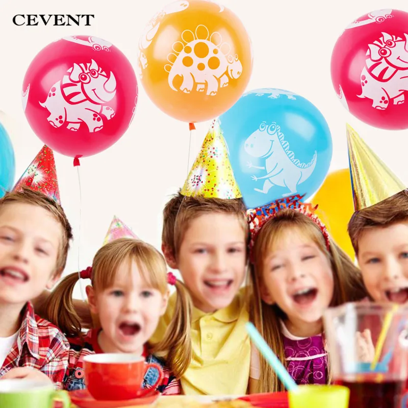 CEVENT 10 шт./компл. 12 дюймовые шары динозавра утолщенные детские игрушечные