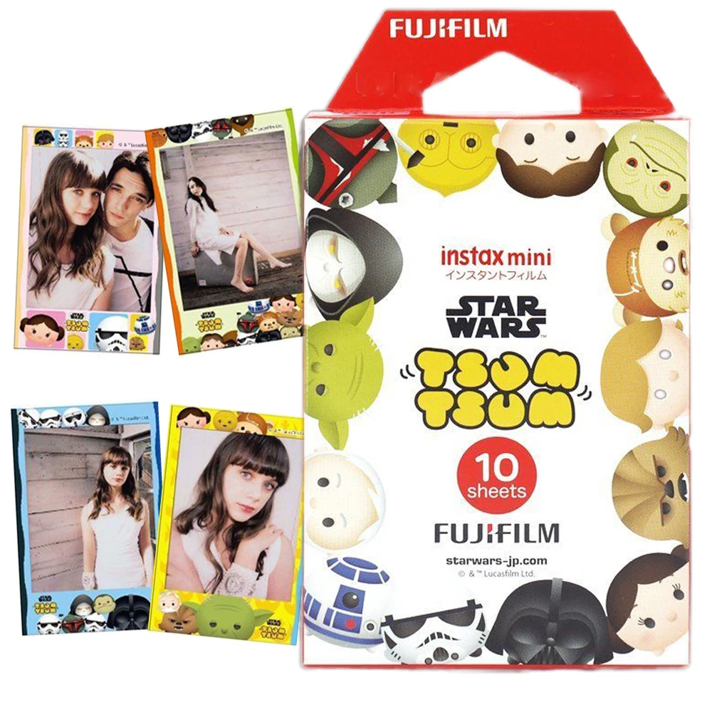 Fujifilm Instax Mini ЦУМ Звездные войны Фотобумага 10 листов для Fuji Моментальное фото