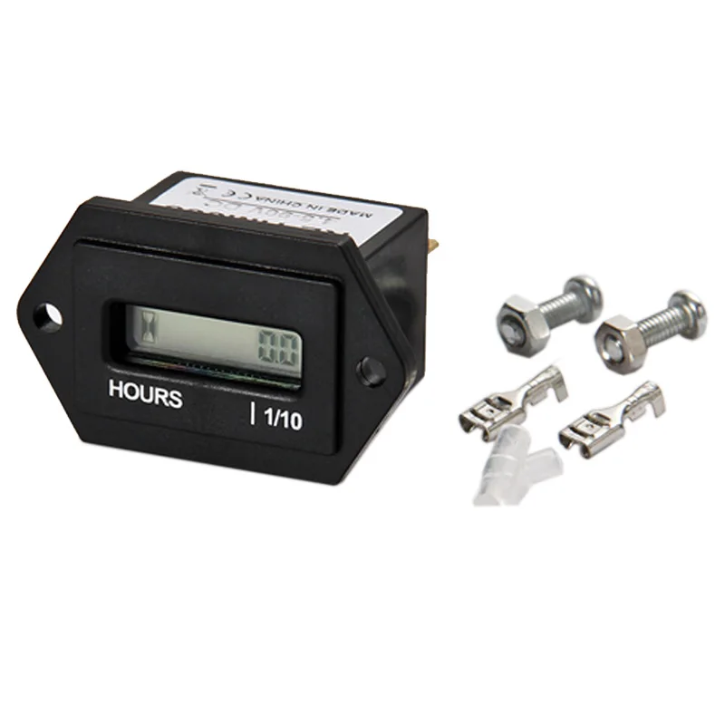 Digital LCD Resettable Hour Meter DC 4.5-90V For Snowmobile Jet Ski Any Engine Lawn Mower Tractor Truck Forklift Marine A | Автомобили и