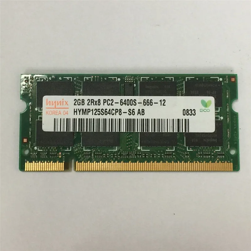 Hynix 1G 2G 1GB 2GB PC2 6400S 5300S DDR2 667MHz 800MHz ноутбук ram ноутбук Память ram использовать /чипсет hynix