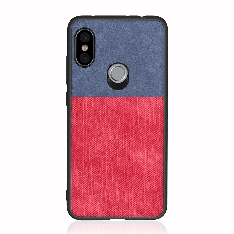 Тканевый чехол с узором для Xiaomi Redmi Note 5 6 pro 6A задняя крышка цветной блок ретро
