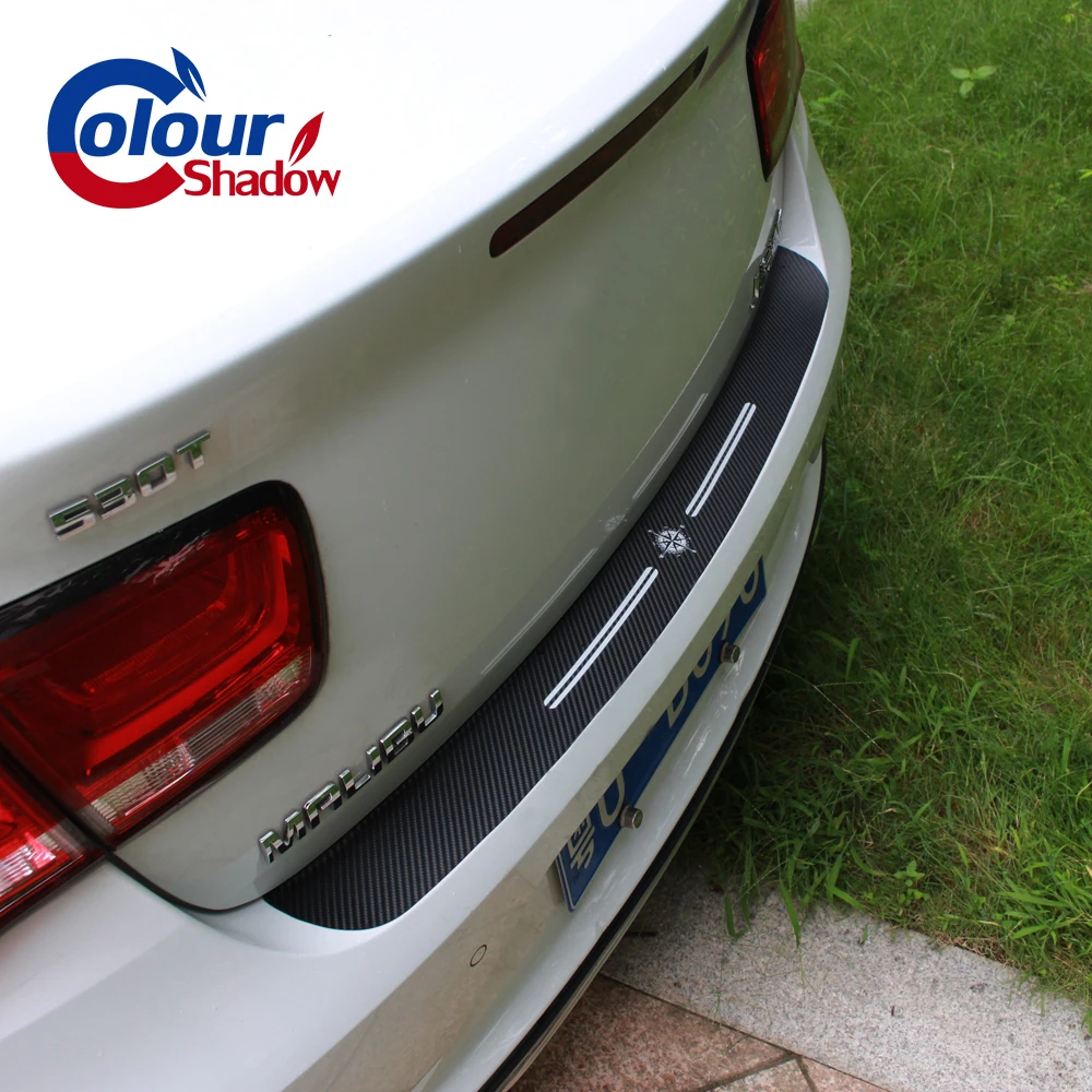 Защитный бампер для багажника автомобиля защитная накладка из углеродного