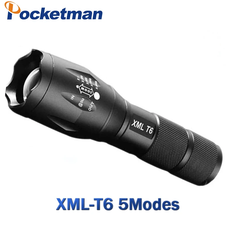 Светодиодный фонарик 6200 Lumnes XM L T6 светодиодный тактический с 5 режимами