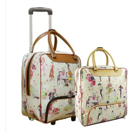 4 Wheels Handbag 20 дюймов Женская дорожная сумка на колесиках, чемодан для путешествий, сумка на колесиках, набор для путешествий, сумка на колесиках - Цвет: 4 Wheels Handbag