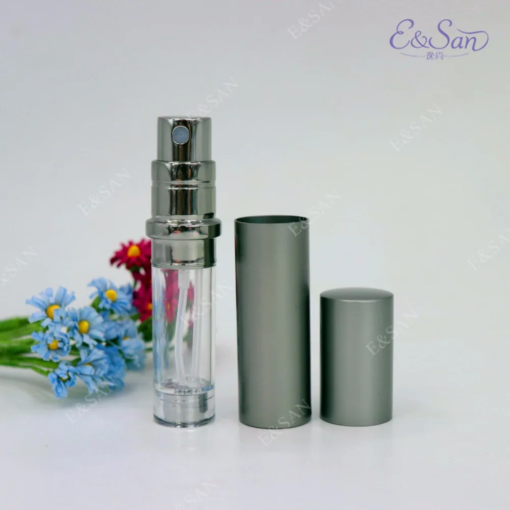 

Wholesale L82-5ML Portable Bottom Inflatable Aluminum Tube Aluminum Perfume Glass Spray Bottle Lipstick Perfume Tube 100PCS/LOT