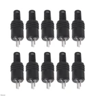 10 шт., 2-контактный DIN разъем динамика, 2-контактный разъем, Hi-Fi, громкий кабель динамика, припой, разъем Damom