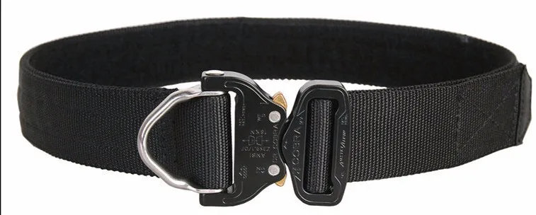 EmersonGear Кобра d-кольцо Riggers пояс Rigger/Duty Army тактический пояс мужской пояс-черный-серый поддержка талии - Цвет: BLACK