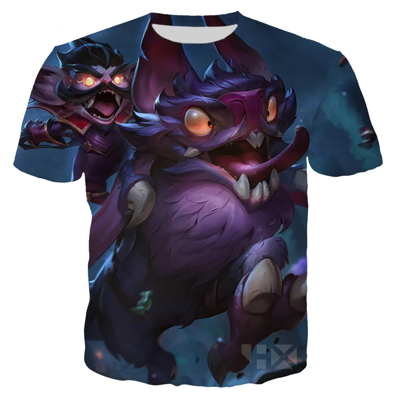 T Shirt 18 Игры Лига Легенд Футболка Мужская/женская одежда 3D принт герой кожи футболки Повседневный стиль Уличная Топы пуловер T96 - Цвет: T Shirt 18